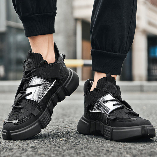Tenis Altos de Plataforma Transpirables para Hombre - Estilo Urbano - Image 9