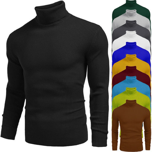 Suéter de Cuello Alto para Hombre - Otoño e Invierno