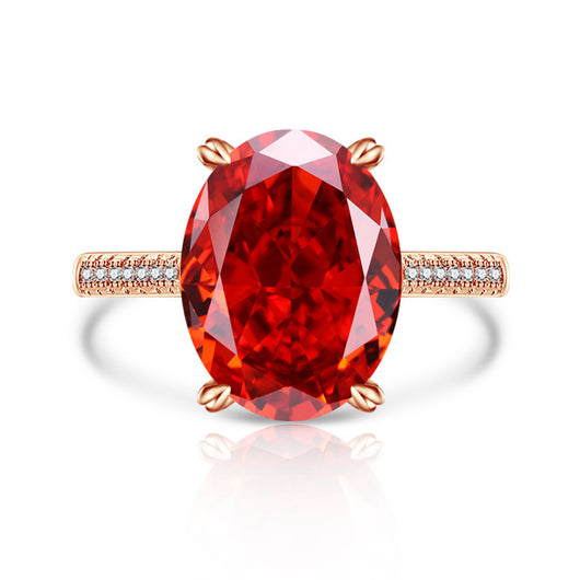 Anillo Versátil de Diamante Hielo Floral en Carbono Alto para Mujer - Image 20