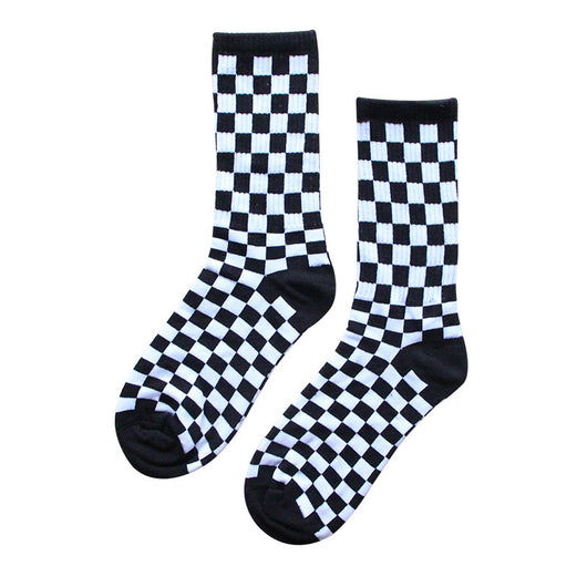 Calcetines Hombre Cuadros Blanco y Negro - Otoño Invierno - Image 14