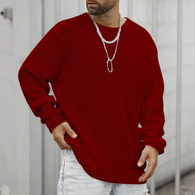 Sudadera Holgada Cuello Redondo Manga Larga para Hombre - Image 9