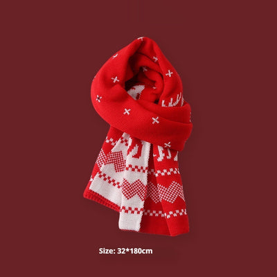 Bufanda de Lana Escocesa Roja para Parejas - Cálida y Elegante - Image 10