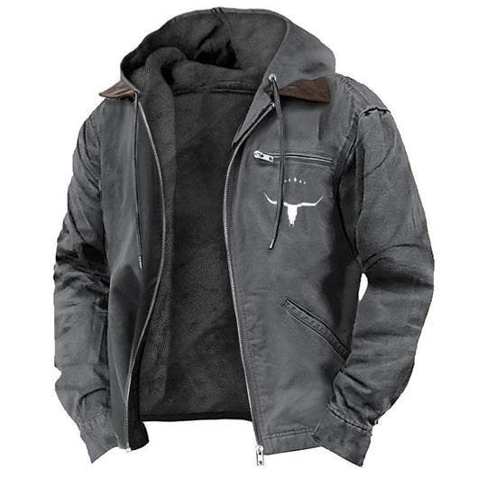 Chaqueta Hoodie Retro Casual para Hombre - Image 10