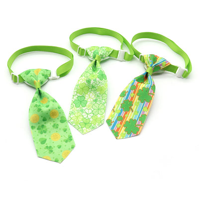 Corbata para Mascotas con Moño de Trébol de Cuatro Hojas - Día de San Patricio - Image 21