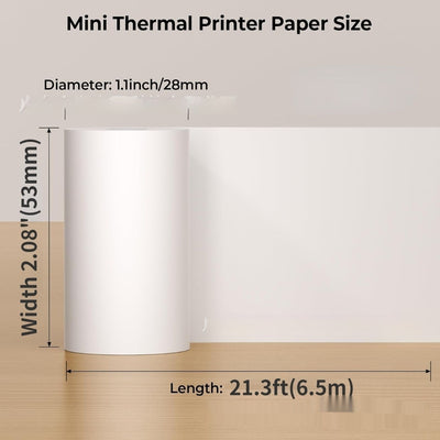 Papel Termosensible 53mm Blanco de 10 Años - Image 3