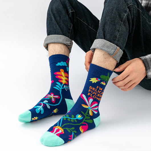 Calcetines Medianos para Hombre con Combinación de Colores - Image 11