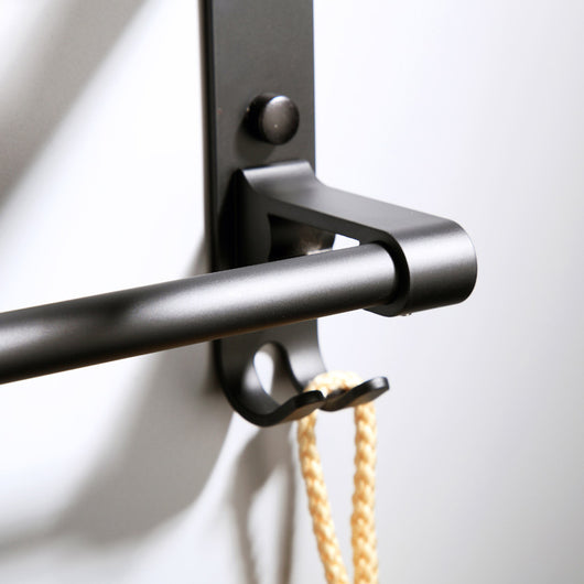Toallero de Pared en Aluminio Negro Mate - Diseño Moderno y Resistente - Image 16