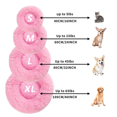 Cama Donut para Perros - Cómoda Felpa Suave Lavable - Image 82