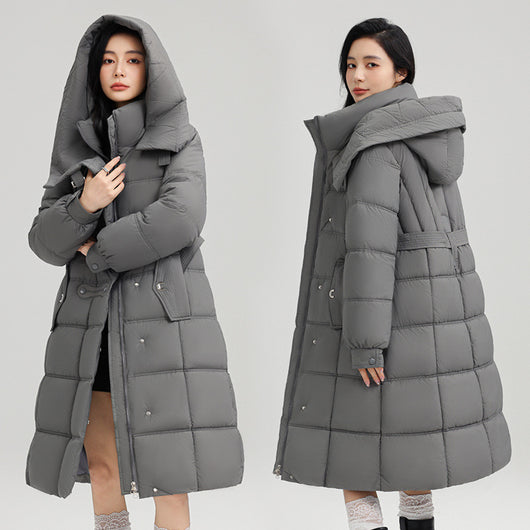 Abrigo Elegante Ajustado de Largo Medio para Mujer - Image 9