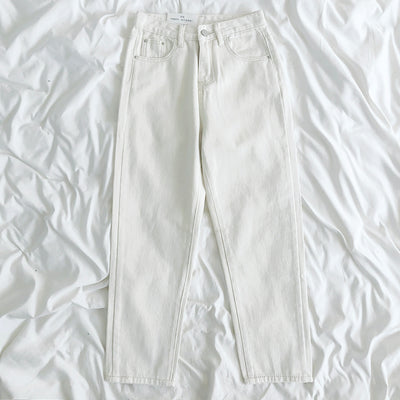 Pantalón Vaquero Vintage Cintura Alta Slim Fit Lavado Claro - Image 9