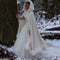 Capa Hanfu Nupcial de Invierno para Uso Diario