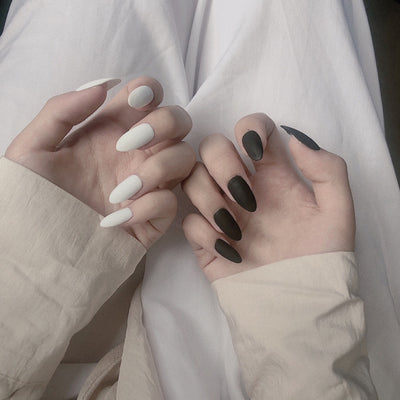 Uñas Postizas Trapecio Alargadas Pato Mandarín Oscuro - Image 10