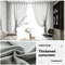 Light Grey Chambray 0.7 to 1.1 m Curtain Height 1.5 m