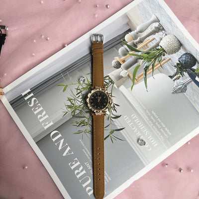 Conjunto de Reloj Frosted Estrellado y Cinturón de Dos Piezas - Image 13