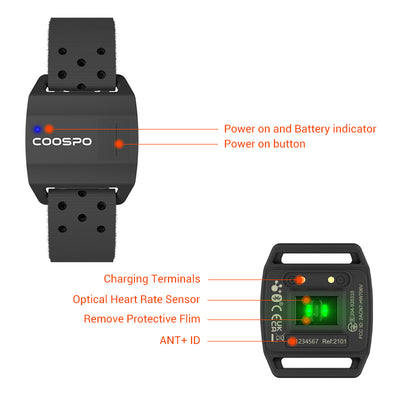 Brazalete Deportivo Impermeable con Monitor de Frecuencia Cardíaca para Ciclismo - Image 3