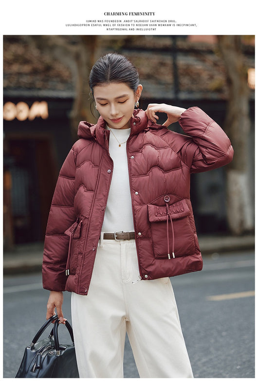 Abrigo de Algodón Acolchado con Capucha para Mujer Adulta - Image 18
