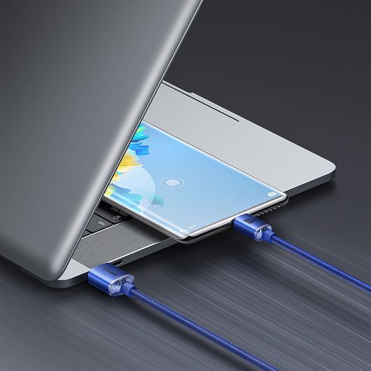 Cable USB-C de Carga Rápida 100W Crystal Shine - Transferencia de Datos - Image 3