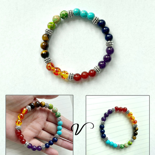 Pulsera Chakra de Piedras Naturales para Yoga y Energía - Image 36
