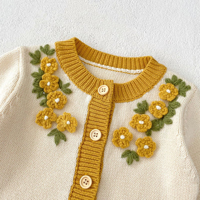 Abrigo Tejido en Crochet 3D para Niñas - Image 13