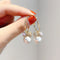 Japanese And Korean Estilo Sweet And Lovely Earrings 1White