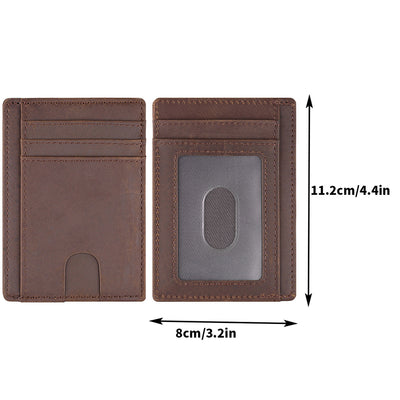 Billetera de Cuero Genuino para Hombre con Múltiples Compartimentos - Image 9