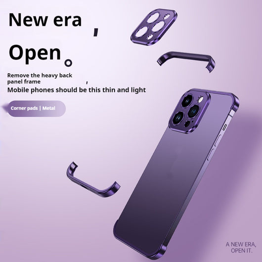 Funda Protectora con Refuerzo de Esquinas para Teléfono - Diseño Minimalista Anti-Caídas