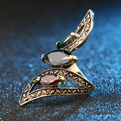 Anillo Retro de Resina para Mujer - Diseño Elegante y Sofisticado - Image 3