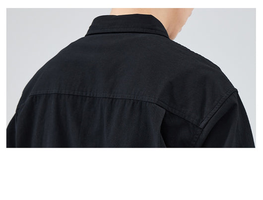 Camisa Suelta de Algodón Premium para Hombre - Image 11