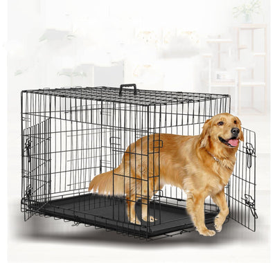 Jaula Plegable de Alambre para Perros Grandes y Mascotas - Image 6