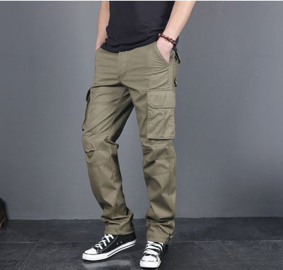 Pantalones Cargo Talla Grande 100% Algodón con Múltiples Bolsillos - Image 14