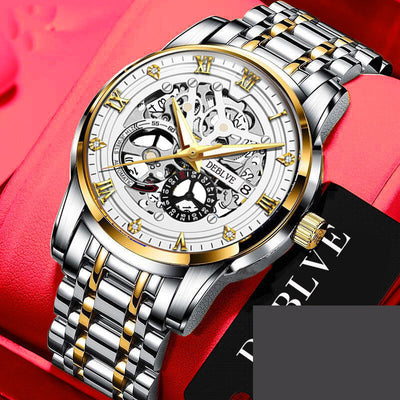 Reloj Calendario de Mano Esqueleto Mecánico con Luz Luminosa - Image 15