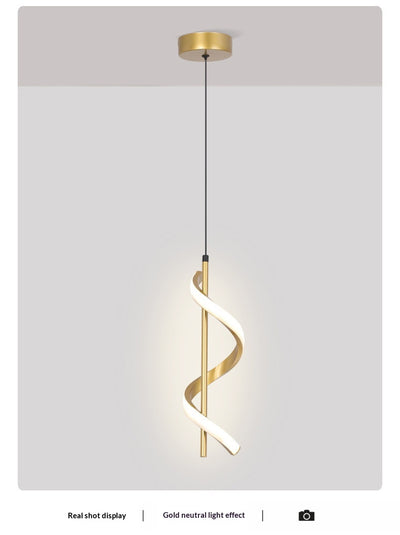 Lámpara Espiral Moderna para Comedor y Dormitorio - Image 9