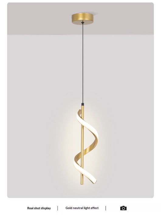 Lámpara Espiral Moderna para Comedor y Dormitorio - Image 9