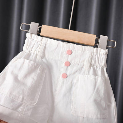Shorts Blancos Estilo Coreano para Niño - Versátil y Moderno - Image 15