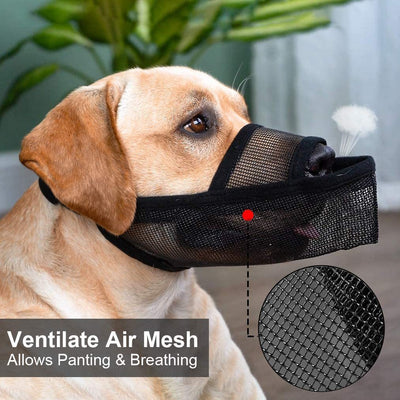 Bozal de Malla Transpirable para Perros - Control de Ladridos y Mordidas - Image 8