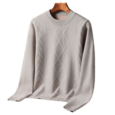 Suéter de Terciopelo Grueso para Hombre - Cuello Redondo Invierno - Image 2