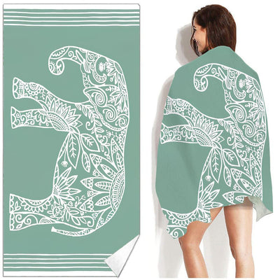 Toalla de Playa Bohemia Estampada - Absorbente y Versátil - Image 9