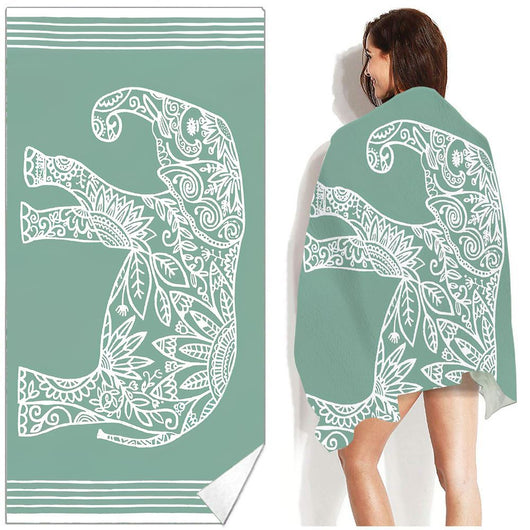 Toalla de Playa Bohemia Estampada - Absorbente y Versátil - Image 9