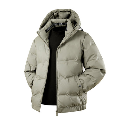 Abrigo Impermeable con Capucha para Hombre - Chaqueta de Plumón Invierno - Image 4
