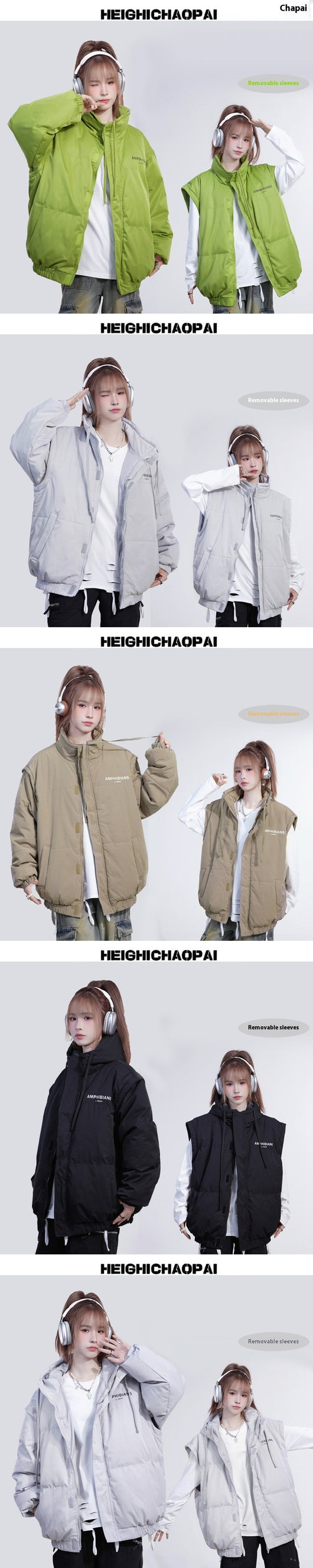 Chaleco Abrigo Desmontable Reversible para Hombre y Mujer - Image 12