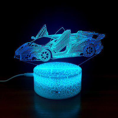 Lámpara 3D Lamborghini con Luz Nocturna LED - Image 9