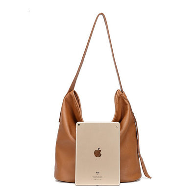 Bolso Bandolera de Cuero Genuino - Diseño Minimalista Versátil - Image 2