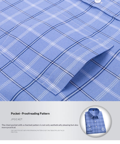 Camisa Oxford Slim Fit a Rayas para Hombre con Bolsillos - Image 19