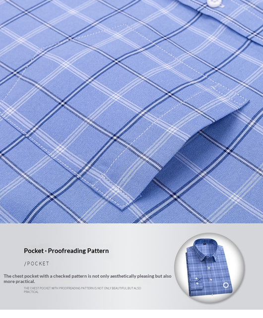 Camisa Oxford Slim Fit a Rayas para Hombre con Bolsillos - Image 19