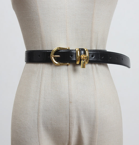 Cinturón de Cuero Genuino para Mujer - Diseño Minimalista y Versátil - Image 8