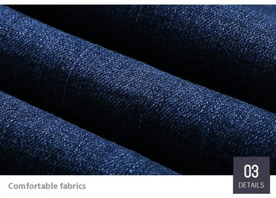 Jeans Rectos Elásticos para Hombre - Primavera Otoño Fit Cómodo - Image 21