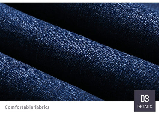 Jeans Rectos Elásticos para Hombre - Primavera Otoño Fit Cómodo - Image 21