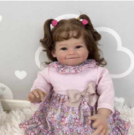 Muñeca Princesa de Cuerpo de Tela y Vinilo Suave 60cm - Image 6