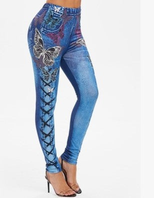 Leggings Deportivos Levantadores de Cadera con Estampado de Letras - Image 6