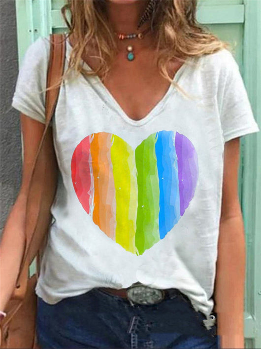 Playera Casual Mujer con Estampado Digital 3D Manga Corta Verano - Image 2